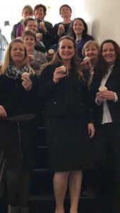 Callan Tansey women staff with ice-creams at Callan Tansey offices