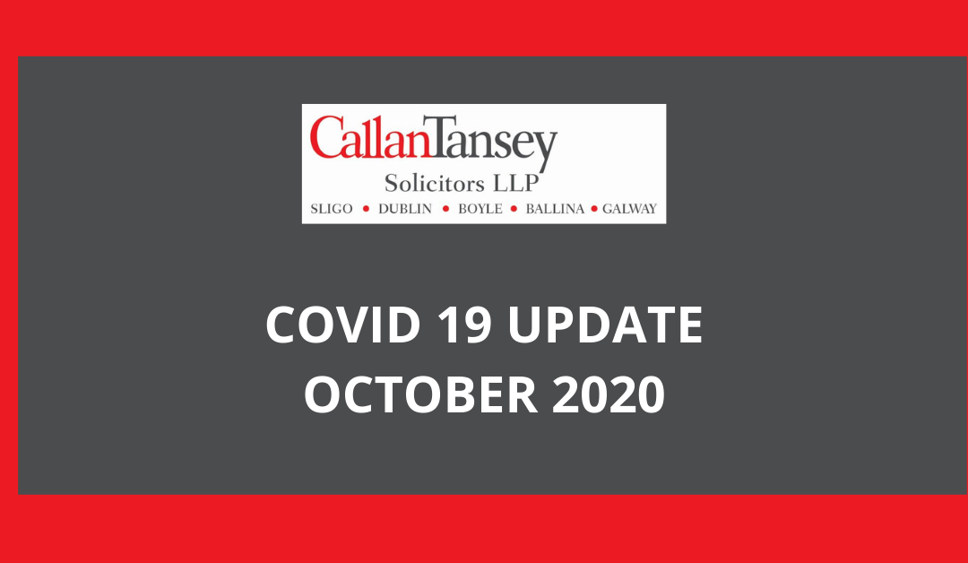 COVID 19 OCTOBER update blogpost header