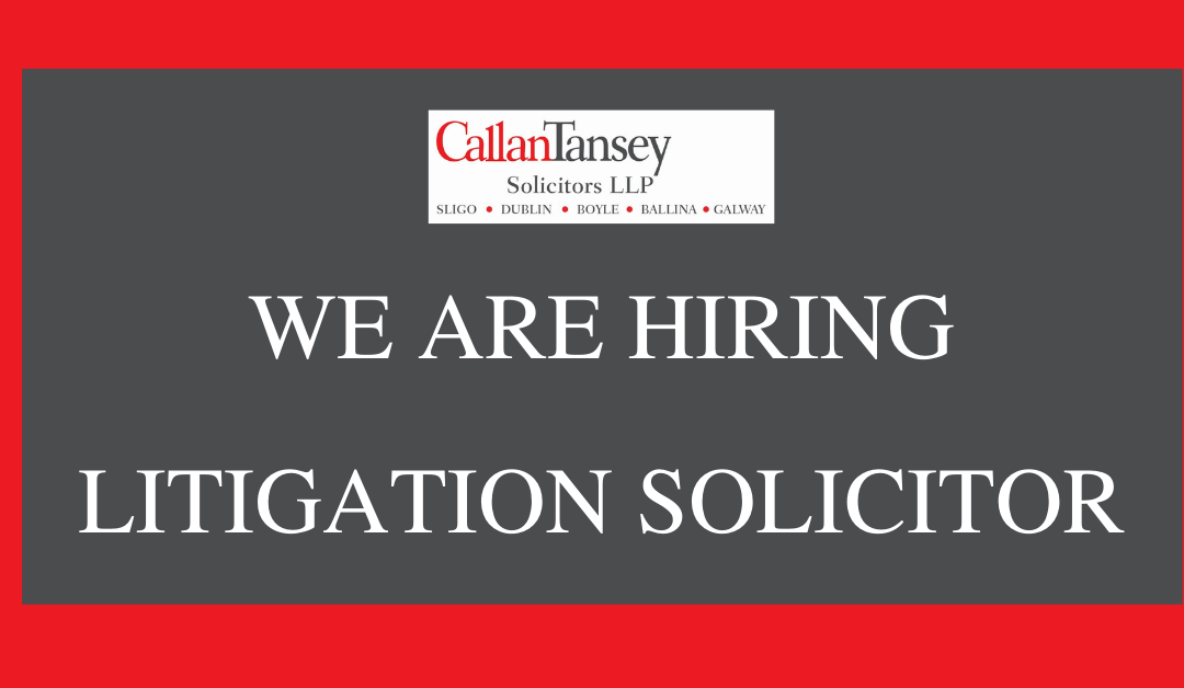 Excellent Opportunity for a Litigation Solicitor