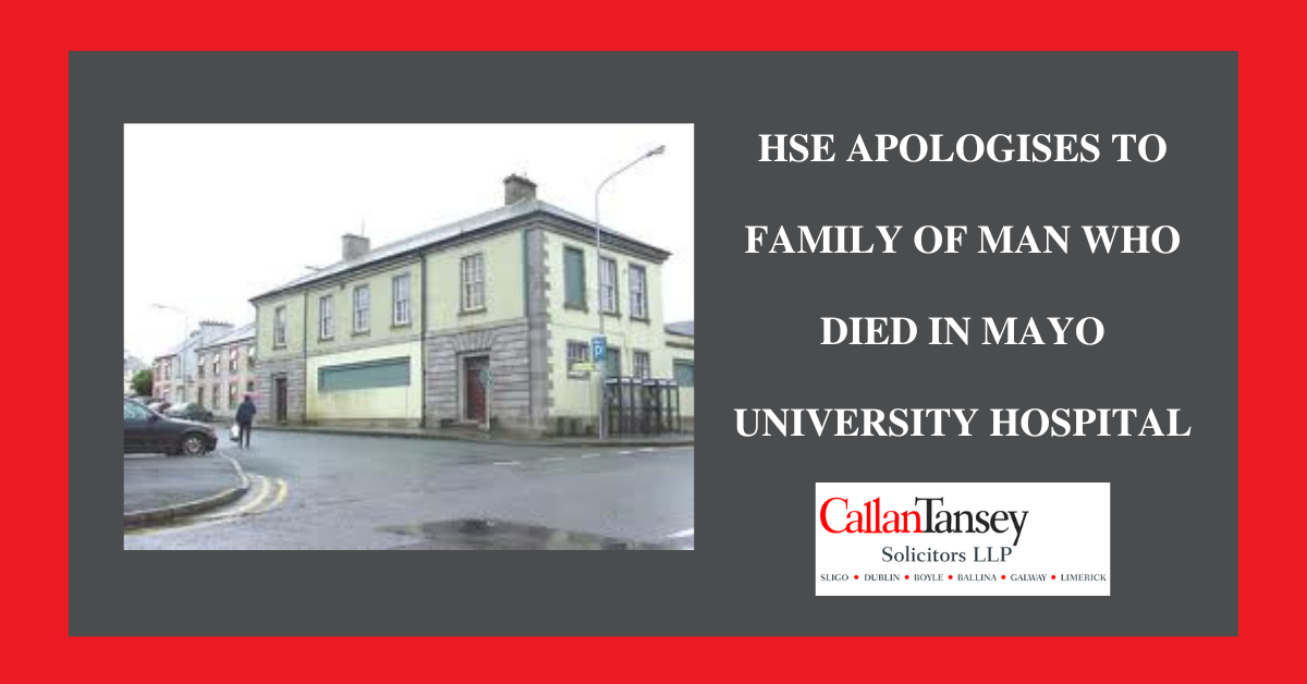 HSE apologies to family of man who died in hospital
