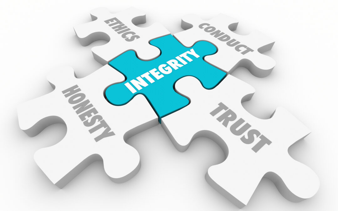 Integrity Principles Trust Ethics Conduct Honesty 3d Illustratio