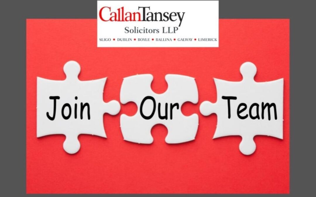 Legal Secretary Required in our Limerick Office