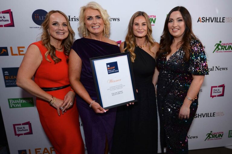 Callan Tansey Solicitors, winner - Excellence & Innovation in Client Service - Law Awards 2025
