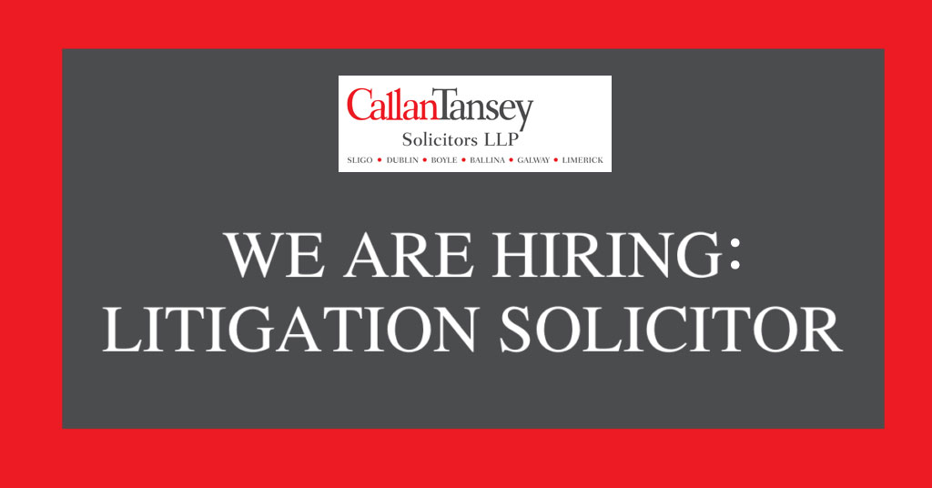 We Are Hiring: Litigation Solicitor