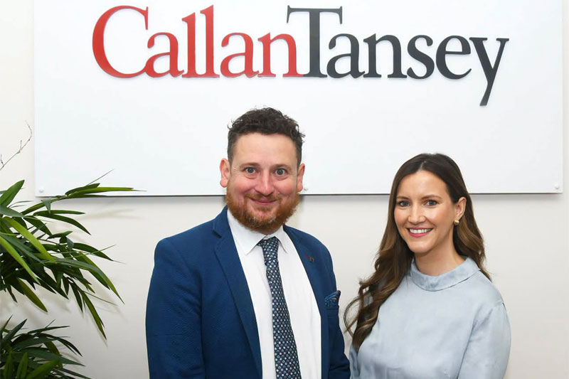 Treasa Norrby, Senior Associate, with our Joint Managing Partner, David O'Malley.